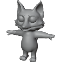 CartoonFoxRiggedBaseMesh