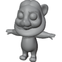 CartoonLionRiggedBaseMesh