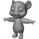 CartoonTigerRiggedBaseMesh