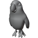 CartoonAraParrotRiggedBaseMesh