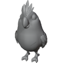 CartoonParrotBaseMesh