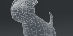 CartoonTerrierDogBaseMesh