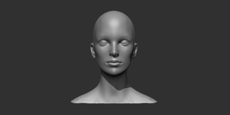 RealisticFemaleHeadBaseMesh
