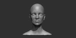 RealisticOldFemaleHeadBaseMesh
