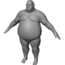 StylizedSumoMaleBodyBaseMesh3DModel