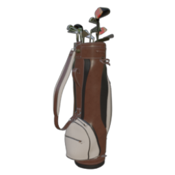 GOLF BAG AND CLUBS