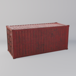 Shipping Container Large Red