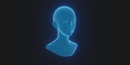 AnimeHologramHeadFemale