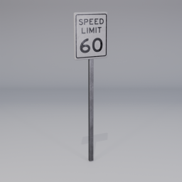 Sign Speed Limit 60