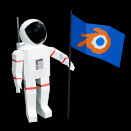 Astronaut with Flag