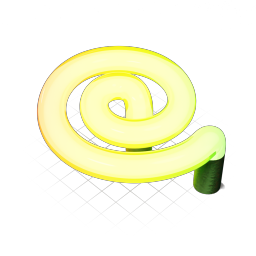 (9) Glass (Yellow-Green Gradient)