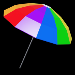 Beach Umbrella Rainbow