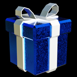 Blue Glitter Present