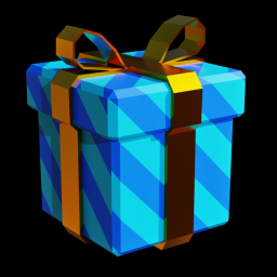 Blue Striped Present