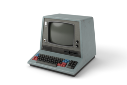 Retro-Futuristic Computer Terminal - Green