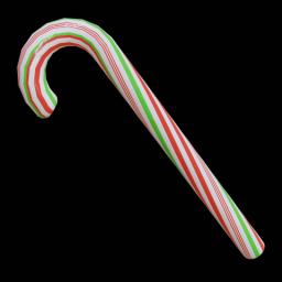 Candy Cane with Green