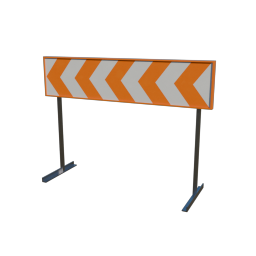 Chevron Sign Left&White