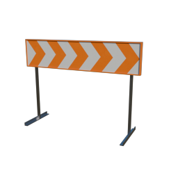 Chevron Sign Right&White