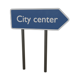 Custom Sign Direction Right *GN