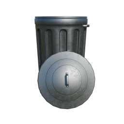 Trash can open