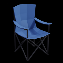 Fold Up Chair Blue