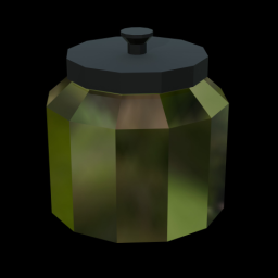 Glass Jar Knob Lid