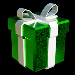 Green Glitter Present