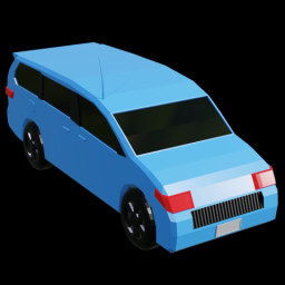 Mini Van Blue