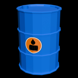 Oil Barrel Blue
