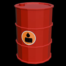 Oil Barrel Red