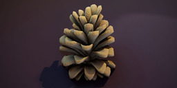 Cartoon Pine Cone