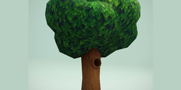 Cartoon Tree With Hollow