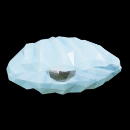Oyster Shell Closed Blue