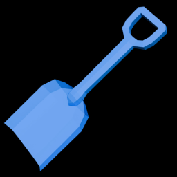 Plastic Shovel Blue