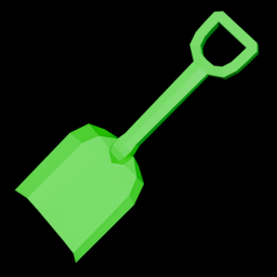 Plastic Shovel Green