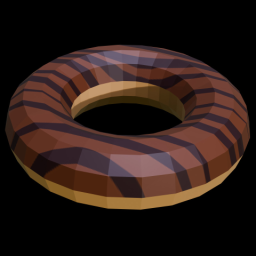 Pool Inflatable Donut Dark Brown 1
