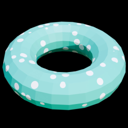 Pool Inflatable White Dots
