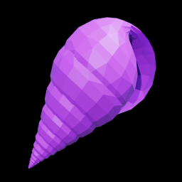 Purple Spiral Shell