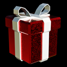 Red Glitter Present