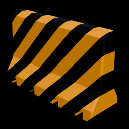Road Block Striped 1