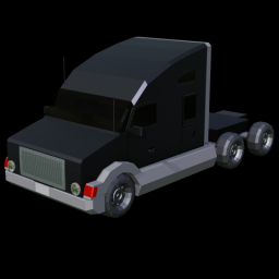 Semi Truck Black 1