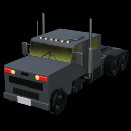 Semi Truck Grey