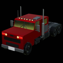 Semi Truck Red
