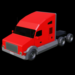 Semi Truck Red 1