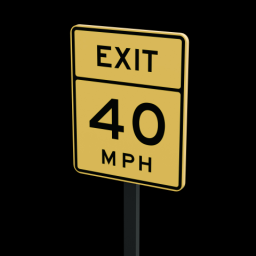 Sign Exit 40