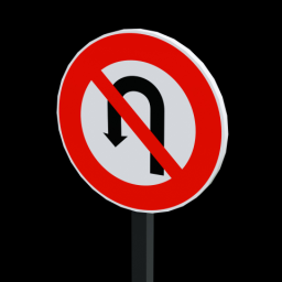 Sign No U-Turn