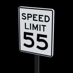 Sign Speed 55
