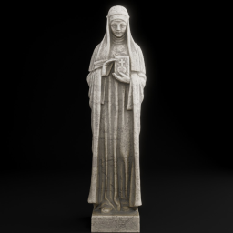 Stone statue of Bridget of Sweden