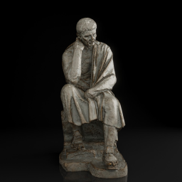 Statue of a seated philosopher