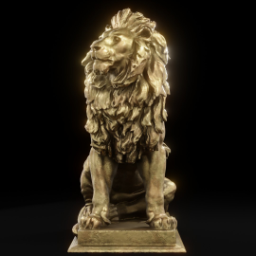 Lion at the entrance in Vienna_bs